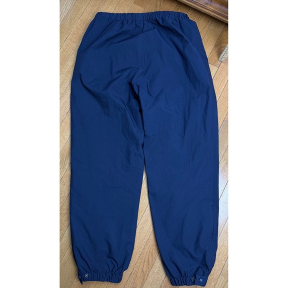 Lands End Mens Gore Tex Pants Navy Blue L Regular Elastic Waist Drawstring - Picture 6 of 8